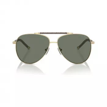 Michael Kors Damen-Sonnenbrille MK1146-10143H Hellgold Schmetterling Cat-Eye Braun Verlauf 59mm