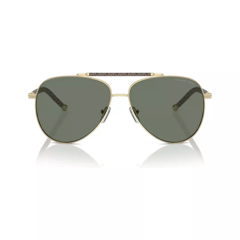 Michael Kors Damen-Sonnenbrille MK1146-10143H Hellgold Schmetterling Cat-Eye Braun Verlauf 59mm
