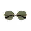 Tory Burch TY6111-334371 Damen-Sonnenbrille, dunkelbraun Havanna Rahmen, braun Gradient Gläser, 56/16/140 mm