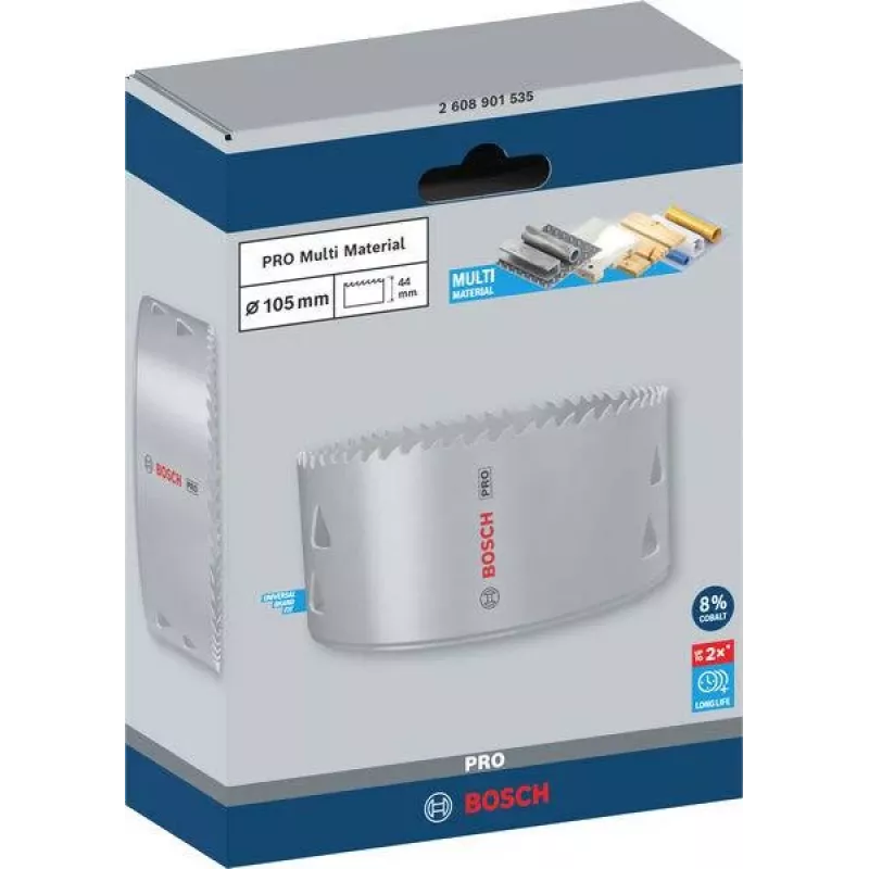 Bosch Expert for Metal Lochsäge 105 mm Cobalt Bi-Metall 2608901535