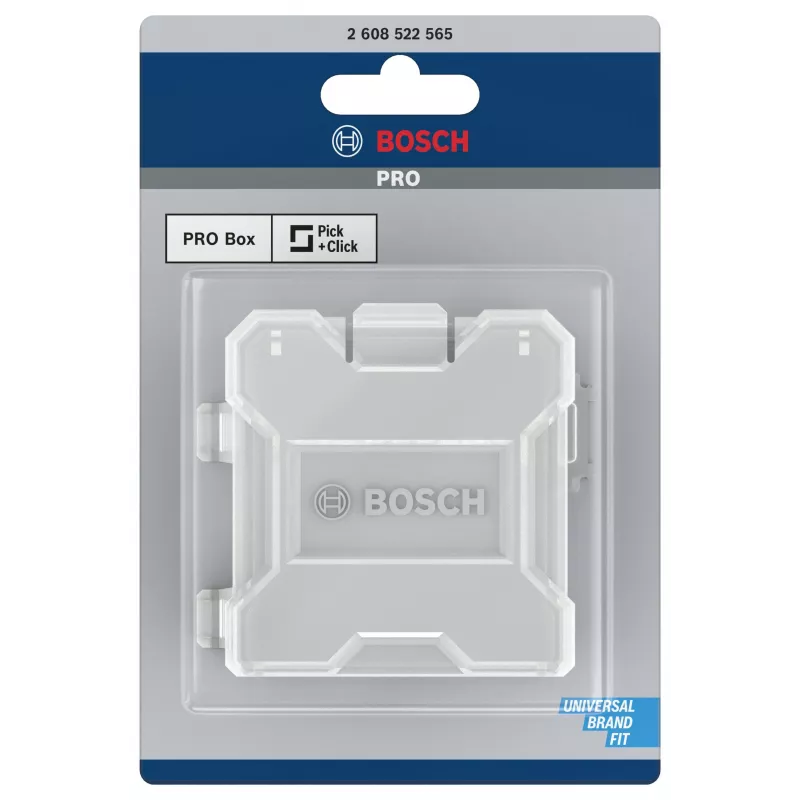 Bosch Accessories 2608522565 Pick and Click Aufbewahrungsbox M, wiederverschließbar, Schwarz/Rot
