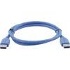 Kramer C-USB3/AA-3 USB 3.0 Kabel, Typ-A Stecker zu Typ-A Stecker, 0,9 m, Blau 96-0230003