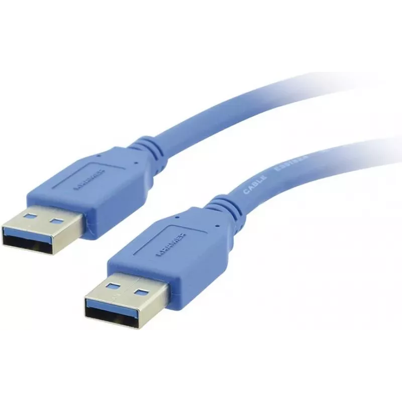 Kramer C-USB3/AA-3 USB 3.0 Kabel, Typ-A Stecker zu Typ-A Stecker, 0,9 m, Blau 96-0230003