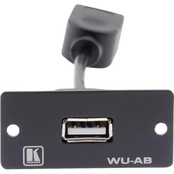 Kramer WU-AB modulares Snap-In-Einsatz USB Typ A Buchse zu Buchse Schwarz 85-0118399
