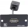 Kramer WU-AB modulares Snap-In-Einsatz USB Typ A Buchse zu Buchse Schwarz 85-0118399