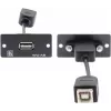 Kramer WU-AB modulares Snap-In-Einsatz USB Typ A Buchse zu Buchse Schwarz 85-0118399