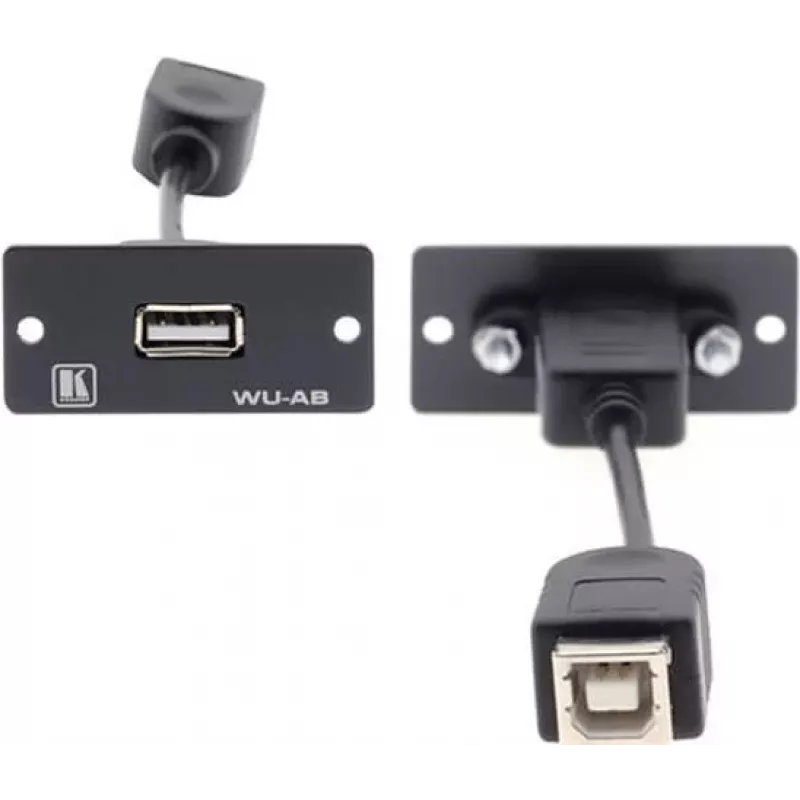 Kramer WU-AB modulares Snap-In-Einsatz USB Typ A Buchse zu Buchse Schwarz 85-0118399