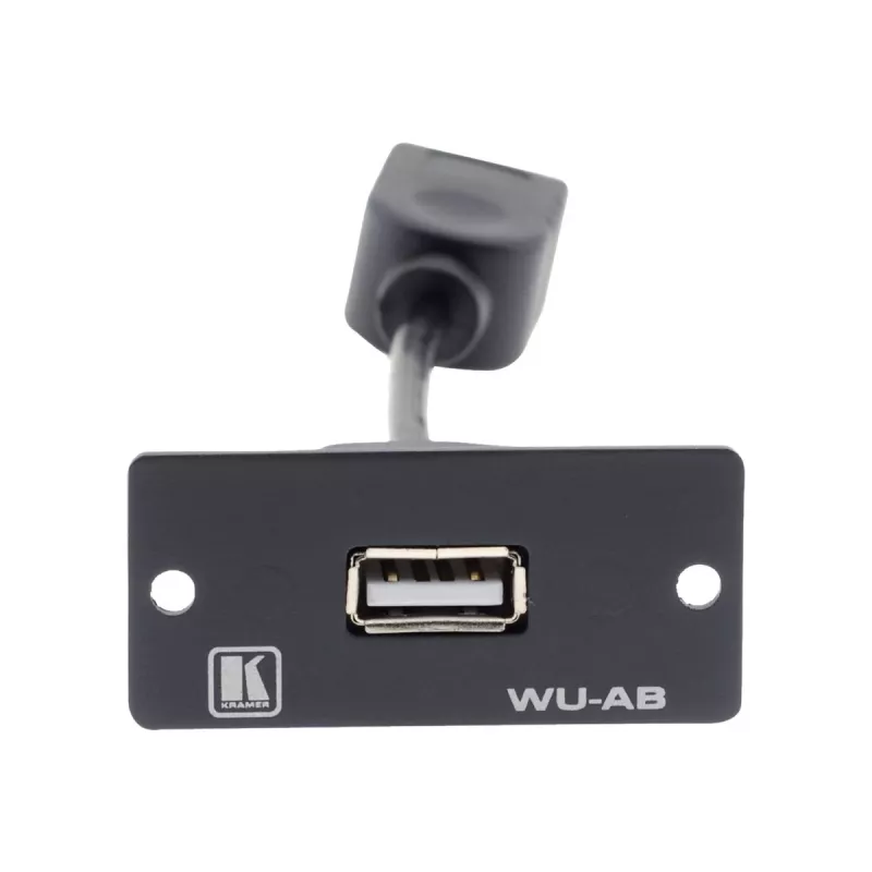 Kramer WU-AB modulares Snap-In-Einsatz USB Typ A Buchse zu Buchse Schwarz 85-0118399