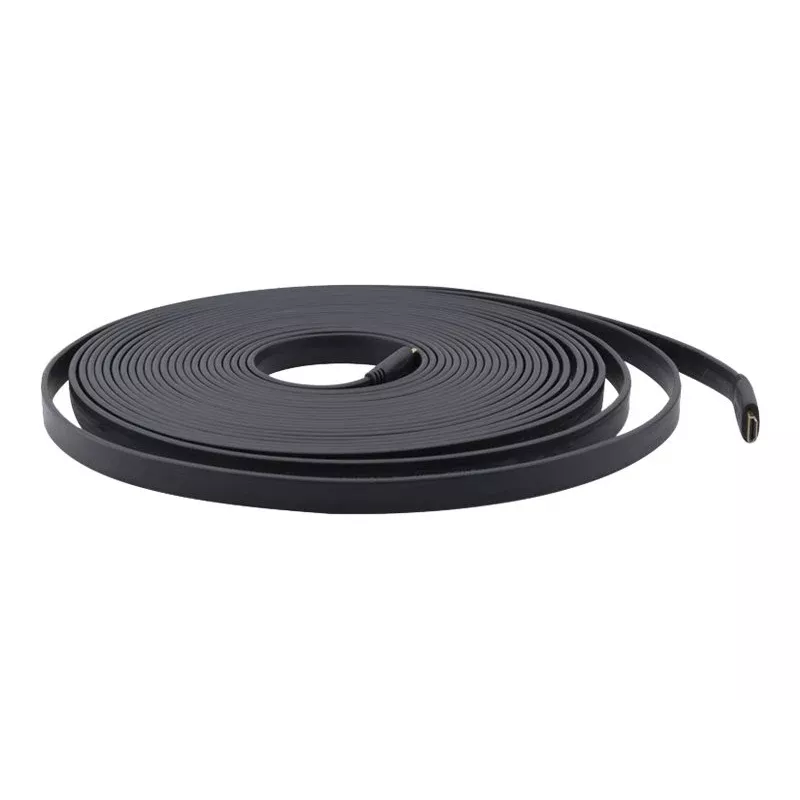 Kramer C-HM/HM/FLAT/ETH-3 High-Speed-HDMI-Kabel mit Ethernet, 0,91 m, flach, schwarz 97-01014003