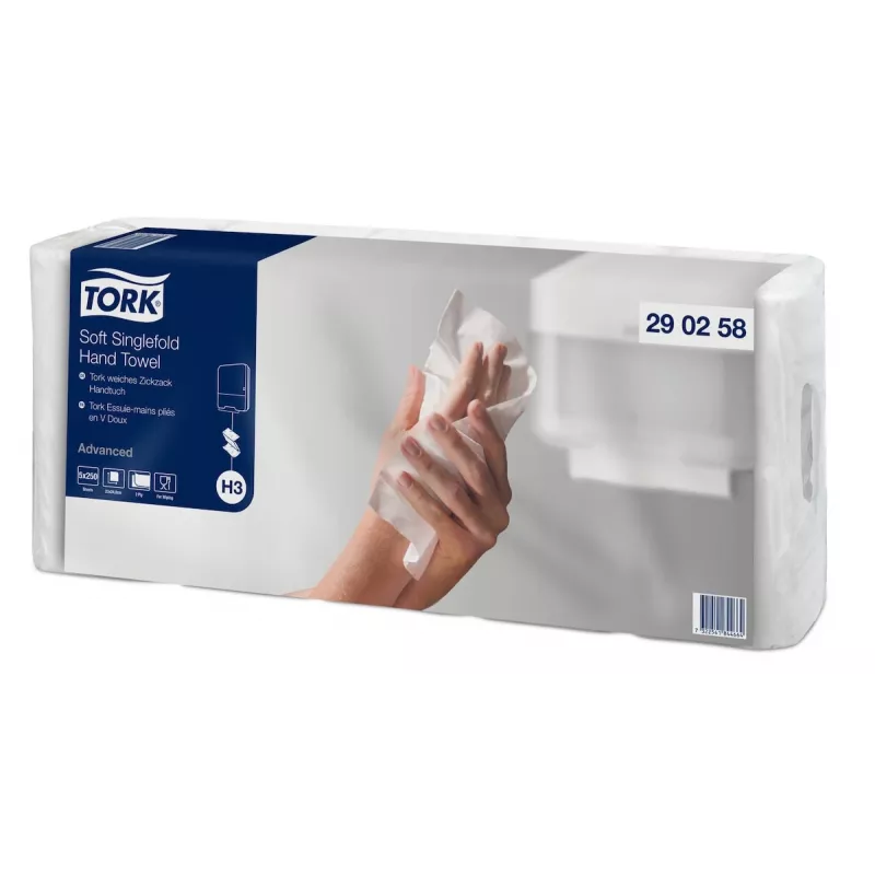Tork Advanced H3 Z-Falz Handtücher 2-lagig Weiß (290258) – 3750 Handtücher
