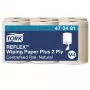Tork Reflex Advanced M4 Centrefeed Putzpapierrollen, 2-lagig, Natur, 429 Blätter, 6 Rollen 473481