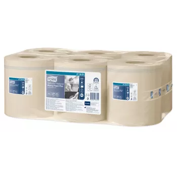 Tork Reflex Advanced M4 Centrefeed Putzpapierrollen, 2-lagig, Natur, 429 Blätter, 6 Rollen 473481