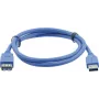 Kramer Electronics USB-A Stecker auf USB-A Buchse 3.0 Verlängerungskabel 3m Schwarz (96-02310010)