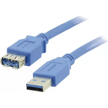 Kramer Electronics USB-A Stecker auf USB-A Buchse 3.0 Verlängerungskabel 3m Schwarz (96-02310010)