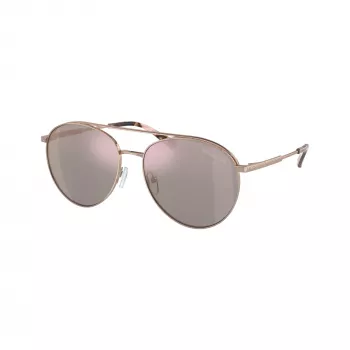 Michael Kors MK1138-11084Z Damen Cat-Eye-Sonnenbrille, hellgoldenes Gestell, braune Gradientengläser, 58mm