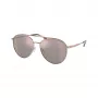 Michael Kors MK1138-11084Z Damen Cat-Eye-Sonnenbrille, hellgoldenes Gestell, braune Gradientengläser, 58mm