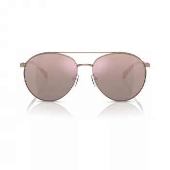 Michael Kors MK1138-11084Z Damen Cat-Eye-Sonnenbrille, hellgoldenes Gestell, braune Gradientengläser, 58mm