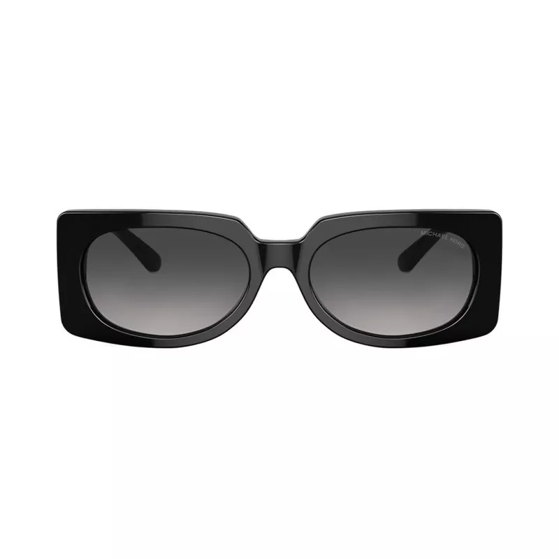 Michael Kors Damen Hvar eckige Sonnenbrille, dunkle Schildpatt-Fassung, graue Gradient-Gläser, 56mm MK221530058G5