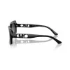Michael Kors Damen Hvar eckige Sonnenbrille, dunkle Schildpatt-Fassung, graue Gradient-Gläser, 56mm MK221530058G5