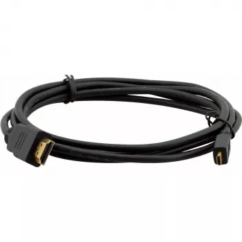 Kramer C-HM/HM/A-D-10 High-Speed HDMI-Kabel mit Ethernet, Micro HDMI auf HDMI, 3 m, 4K@60Hz, Schwarz 97-01116010