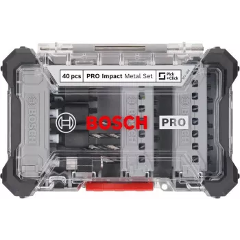 Bosch PRO Impact Schrauberbit- und Metallbohrer-Set 40-teilig (2608521U86)