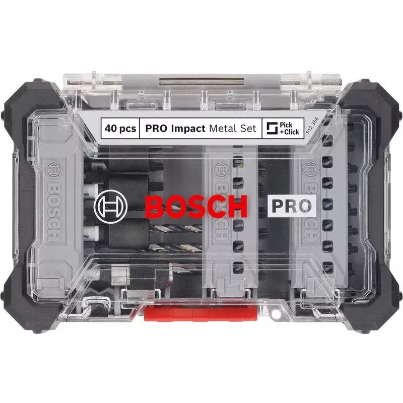 Bosch PRO Impact Schrauberbit- und Metallbohrer-Set 40-teilig (2608521U86)