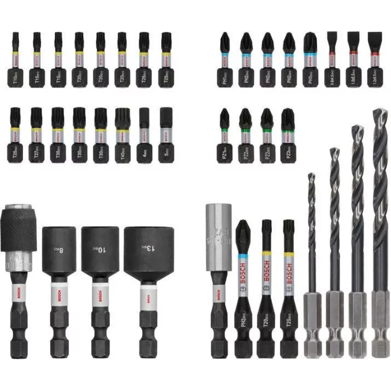 Bosch PRO Impact Schrauberbit- und Metallbohrer-Set 40-teilig (2608521U86)