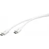 Kramer Electronics C-USB/CB-6 USB 2.0 Kabel, USB-C Stecker auf USB-B Stecker, 1,8 m, Weiß 96-02357106