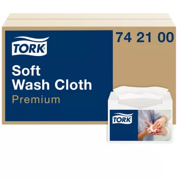Tork Premium Soft Waschlappen 1-lagig Weiß, 1080 Tücher (742100)