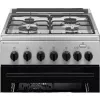 Electrolux LKK560010X 600 Series Freistehender Gasherd mit Elektrobackofen, Schwarz, 50 cm