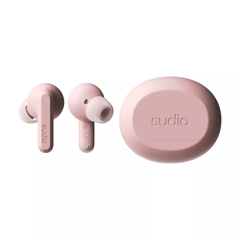 Sudio A3 Pro True Wireless Bluetooth-Ohrhörer mit aktiver Geräuschunterdrückung, Pink A1PROPNK