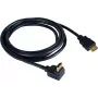 Kramer C-HM/RA-3 High-Speed HDMI-Kabel mit Ethernet, gewinkelt auf gerade, 0,9 m, Grau, 4K 97-0143003