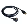 Kramer C-HM/RA-3 High-Speed HDMI-Kabel mit Ethernet, gewinkelt auf gerade, 0,9 m, Grau, 4K 97-0143003