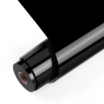LOKLiK Basic Wärmeübertragungsvinyl Rolle 12 m - Schwarz - 30,5 cm x 12 m (SG-HTV-0321-US-L-B2B)