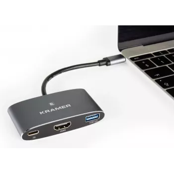 Kramer KDock-1 USB-C Dockingstation mit HDMI, 2x USB 3.0, Gigabit Ethernet, 60W PD 91-00016099