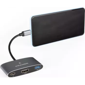 Kramer KDock-1 USB-C Dockingstation mit HDMI, 2x USB 3.0, Gigabit Ethernet, 60W PD 91-00016099