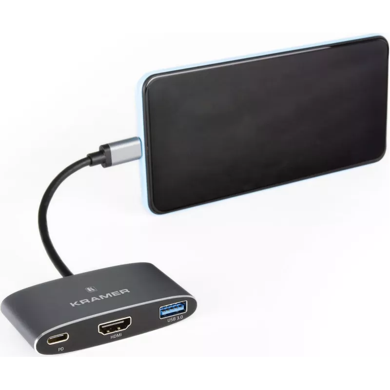 Kramer KDock-1 USB-C Dockingstation mit HDMI, 2x USB 3.0, Gigabit Ethernet, 60W PD 91-00016099