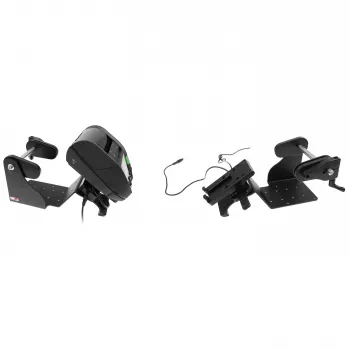 Brodit Druckerhalterung mit Etikettenrollenfunktion für Zebra Alpha 30L/40L, VESA75, AMPS, MultiMoveClip, Power Block 217034