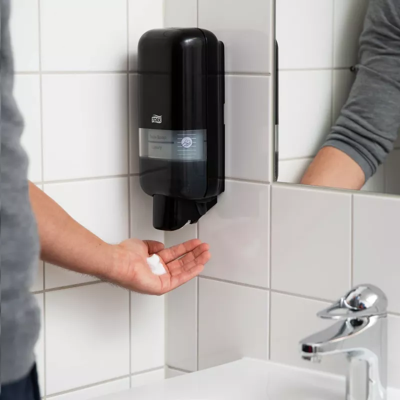 TORK Elevation S4 Flüssigseifenspender 564508 Schwarz Kunststoff 1,0L
