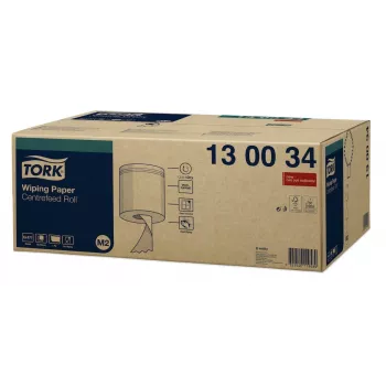 Tork Premium M2 Centrefeed Putzpapierrollen Weiß, 1-lagig, 471 Blatt, 6 Rollen (130034)