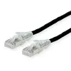 DÄTWYLER Cat.5e S/UTP Kupfer-Patchkabel, PVC-Mantel, AMP v2 Stecker, Schwarz, 1,0 m 21.15.7031
