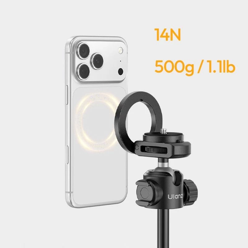 ULANZI MT-44 M MagSafe Stativ Selfie-Stick mit Bluetooth-Fernauslöser, 149 cm, Weiß