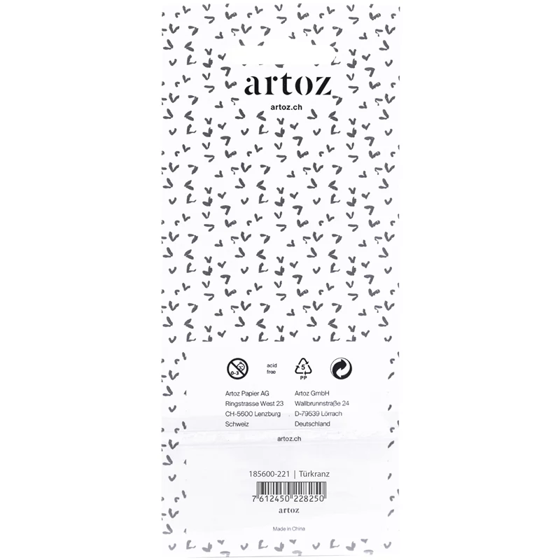 Artoz 3D Türkranz Papieraufkleber, 6er-Pack 185600-221