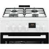 Electrolux LKK560232W Freistehender Gasherd mit Elektrobackofen, 58 L, Weiß