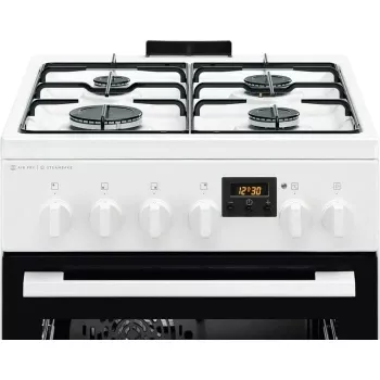 Electrolux LKK560232W Freistehender Gasherd mit Elektrobackofen, 58 L, Weiß