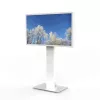 HI-ND MOUNTS HI-ND Bodenständer Glas Universal 49-65 Weiß RAL 9003 Display-Bodenständer FS0000-5001-01