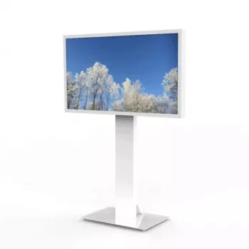 HI-ND MOUNTS HI-ND Bodenständer Glas Universal 49-65 Weiß RAL 9003 Display-Bodenständer FS0000-5001-01