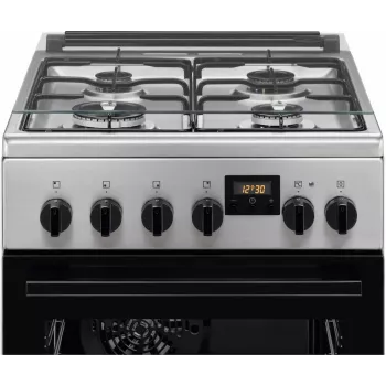 Electrolux LKK540232X 50 cm freistehender Gasherd mit Elektrobackofen, Edelstahl