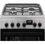 Electrolux LKK540232X 50 cm freistehender Gasherd mit Elektrobackofen, Edelstahl