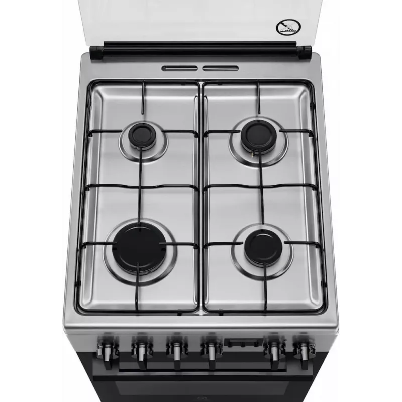 Electrolux LKK540232X 50 cm freistehender Gasherd mit Elektrobackofen, Edelstahl